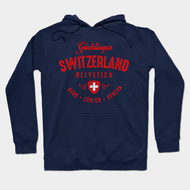 Switzerland Helvetica Bern Zurick Geneva Hoodie by Designkix